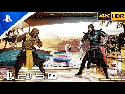 (PS5 PRO) Mortal Kombat 1 | MK2 MOVIE SCRORPIAN VS SUB-ZERO VS KITANA Gameplay [4K60 FPS HDR]