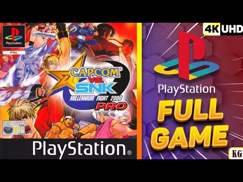 Capcom vs. SNK Pro: Millennium Fight 2000 [PS1] Gameplay Walkthrough FULL GAME [4K60ᶠᵖˢ UHD🔴]
