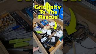 Organizing Tool Drawers with 3D Printing - Gridfinity To The Rescue #makingstuff #gridfinity #shorts