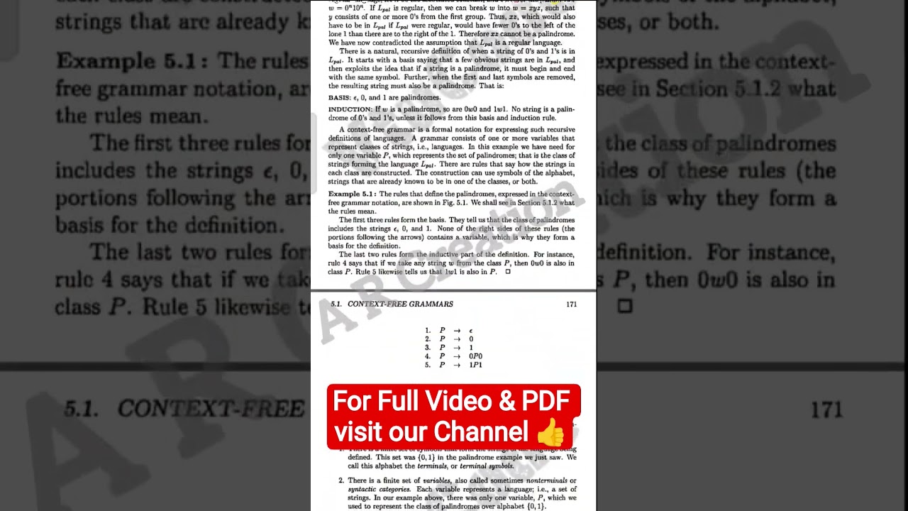 💥5th SEM THEORY OF COMPUTATION MODULE 3 NOTES || BCS503 #vtu #viral #toc #shorts