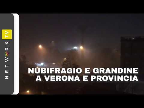 Nubifragio e grandine a Verona e provincia