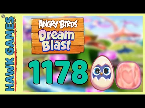 Angry Birds Dream Blast Level 1178 - Walkthrough, No Boosters