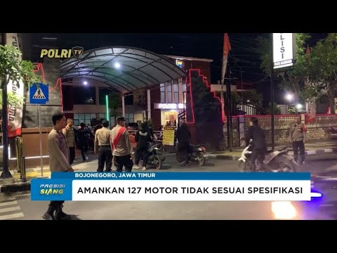 RAZIA MALAM KONVOI KENDARAAN POLRES BOJONEGORO
