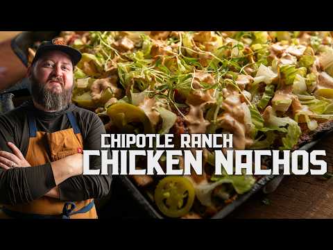 Weeknight Chipotle Ranch Chicken Nachos Recipe In The Yoder Smokers YS640s Wood Fired Oven