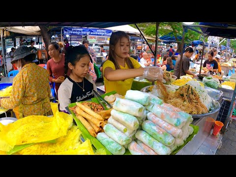 Most Popular Phnom Penh Street Food in Cambodia - Noodles, Spring Rolls, Yellow Pancake & More