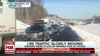 Driver Stuck On I-95 In Virginia For More Than 24 Hours Without Food, Water