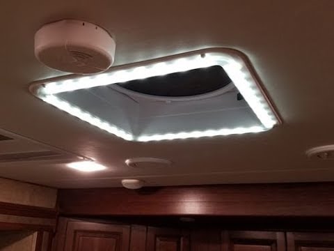 Heng's RV Chandelier Vent Trim and LED Light Kit - Install and Review
