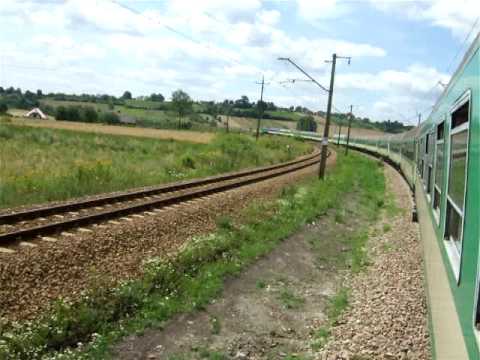 "Bursztyn" nr 53502  z dłuuugim składem na "Łuku Ziurowskim" w Goszczy :)