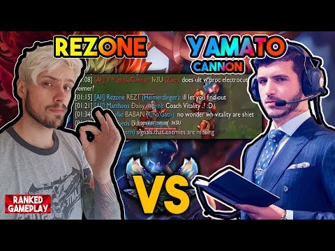 Rezone VS Yamato Cannon?? | DIAMOND HEIMERDINGER VS ZOE MIDLANE! League of Legends