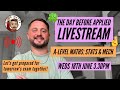 The Day Before Paper 3 Livestream, A-Level Maths 📈 [Bicen Maths Live 📹] Weds 18th June, 3.30pm