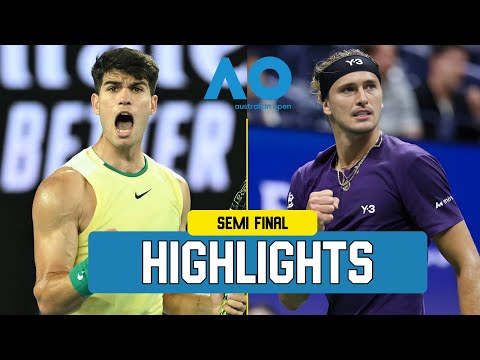 Carlos Alcaraz vs Alexander Zverev Highlights – Semi Final Australian Open 2026 | Epic AO Clash 🔥