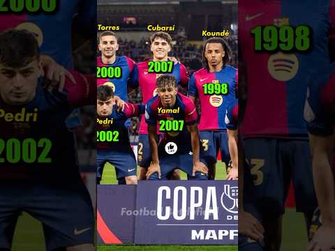 Barcelona squad vs Atletico Madrid (4-4) Copa del Rey Semi-Finals 24/25🔥What year of birth?🤔#barca