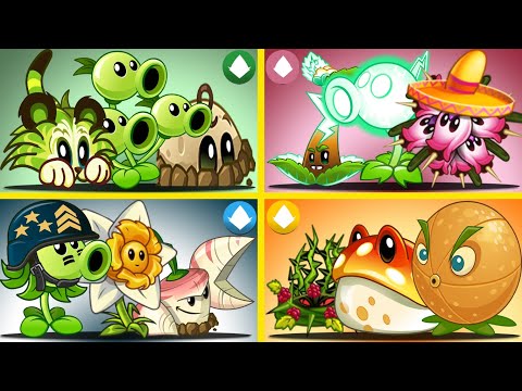 PvZ 2 4 Super Team Plants MaxLevel Vs Team Zombies-That Team Plant Will Win?