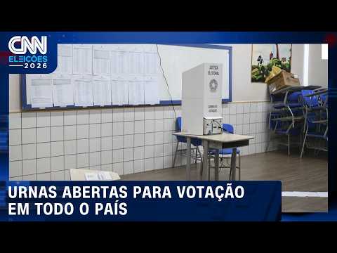 Urnas estão abertas em todo o Brasil para o 2º turno das eleições de 2026 | CNN ELEIÇÕES