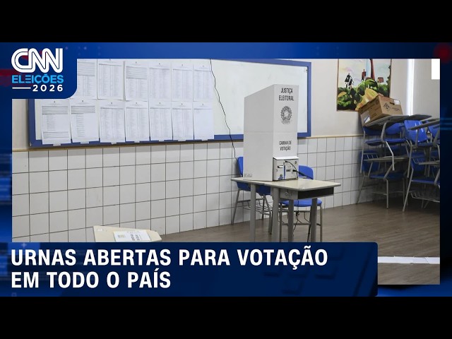 Urnas estão abertas em todo o Brasil para o 2º turno das eleições de 2026 | CNN ELEIÇÕES