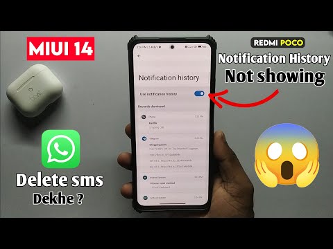 Notification history Not showing in Redmi | Notification history WhatsApp Deleted Messages dekhe