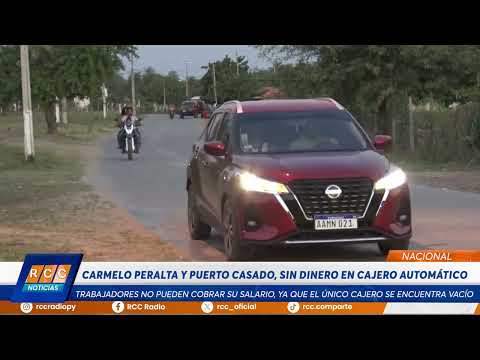 Carmelo Peralta y Puerto Casado, sin dinero en cajero automático