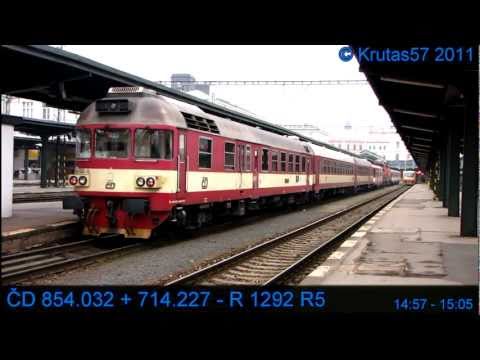 ČD 854.032+714.227 - R1292, Praha, 17.2.2011