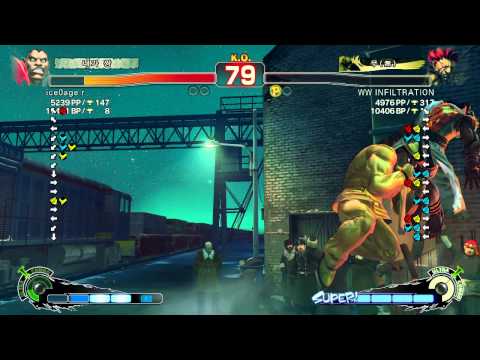 SSF4 AE ice0age r(Balrog) VS INFILTRATION(Akuma).