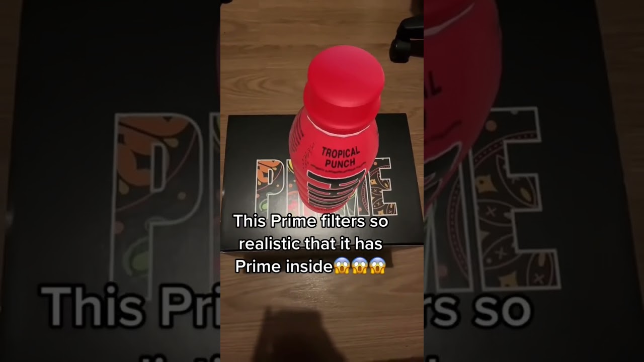 This Prime filter is so realistic😱 #prime #ksi