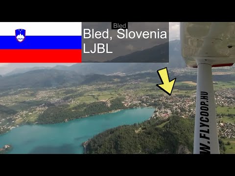 Beautiful Bled -  Arrival to and departure from Lesce-Bled (LJBL) airfield - Diesel Cessna C-172