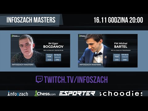 Ćwierćfinał #1 Infoszach Masters: Egor Bogdanov - Michał Bartel