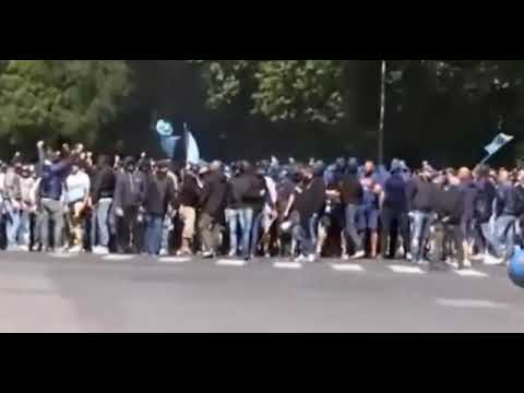 Lazio & Wisła Corteo Together in Rome
