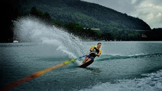 preview picture of video 'Mono Wasserski mit Motorboot in Velden am Wörthersee'