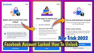Facebook Locked How To Unlock | How to unlock Facebook Account | Confirm Your Identity Facebook