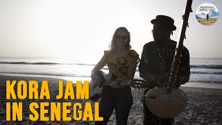 Evening Kora music with Sousou &amp; Maher Cissoko in Senegal