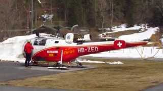 preview picture of video 'Air Glaciers SA-316B Alouette III - Flight from Lauterbrunnen (LSXL) to Jungfraujoch, Switzerland'