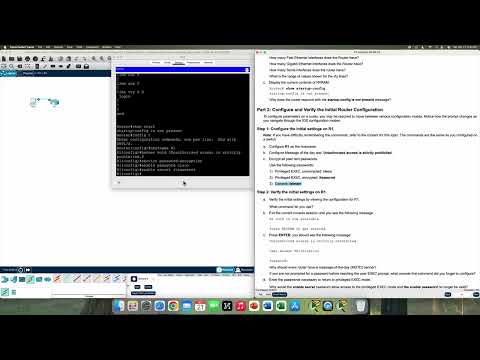 Packet Tracer 10.1.4 Configure Initial Router Settings Tutorial