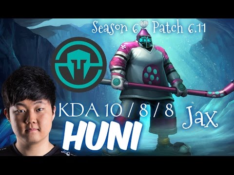 IMT Huni JAX Top vs Riven - Patch 6.11 NA | League of Legends