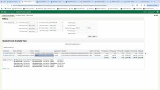 Student Funds Available Session