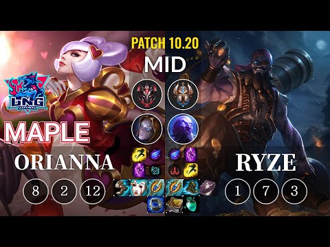 LNG Maple Orianna vs Ryze Mid - KR Patch 10.20