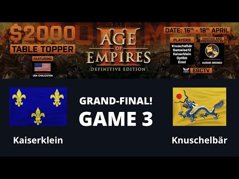 AOE 3 (DE) $2k Table Topper! GRAND-FINAL - Kaiserklein vs Knuschelbär - Game 3