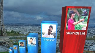Most Popular Vloggers in India 2023 || @souravjvlogs @TheUK07Rider @FlyingBeast320