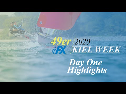 2020 Kiel Week - Day One Higlights - 49er Sailing