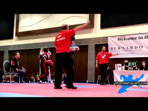 Kelsey Friedlander vs Morgan Plowden - Team Sparring - Canadian Open 2014