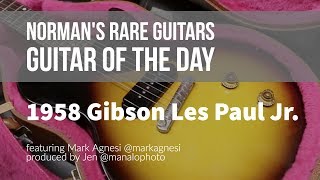 Norman's Rare Guitars - Guitar of the Day: 1958 Gibson Les Paul Jr Sunburst