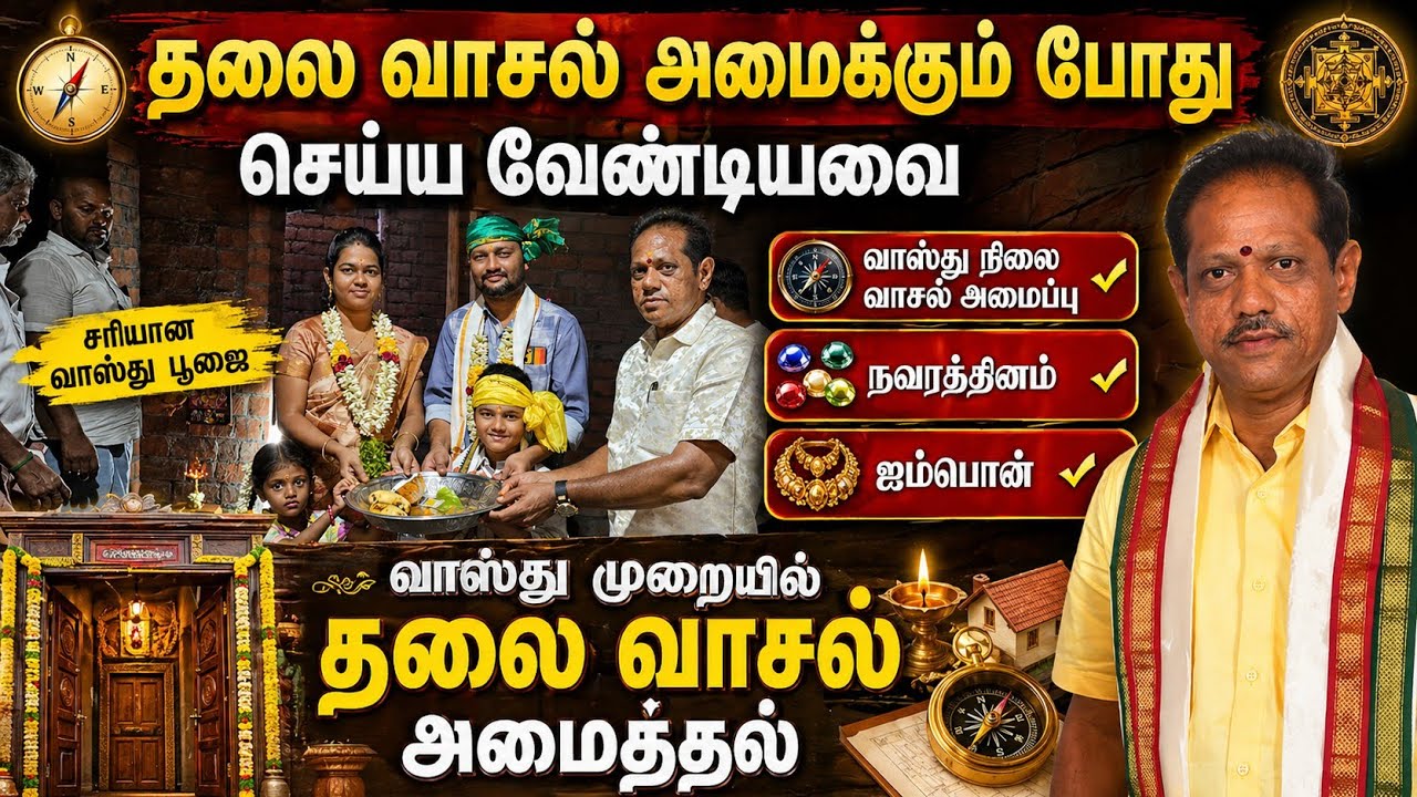 வாஸ்துப்படி சிறப்பான முறையில் தலைவாசல் அமைப்பு💥🤩?