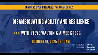 Disambiguating Agility and Resilience