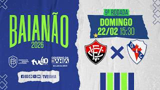 VITÓRIA 3X0 GALÍCIA | PARTIDA COMPLETA | #BaianãoNaTVE 22/02/2026