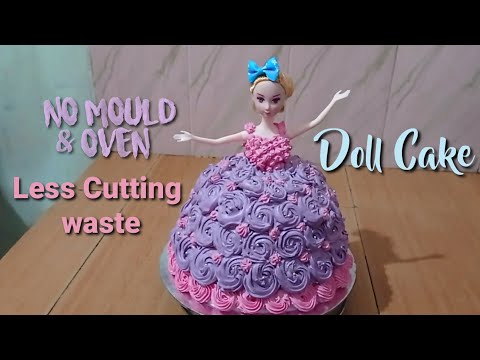 Doll Cake ഉണ്ടാക്കാൻ ഓവനോ മോൾഡോ വേണ്ട || Doll Cake Recipe Without Oven & Mould