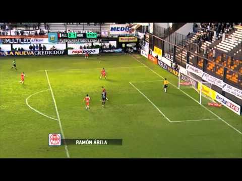 Gol de Ábila. All Boys 0 - Huracán 1. Fecha 21. Primera B Nacional 2014. FPT