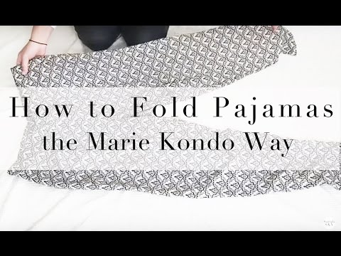 Kon Mari | How to Fold Pajamas or Soft Pants in the Marie Kondo Way | Takecare