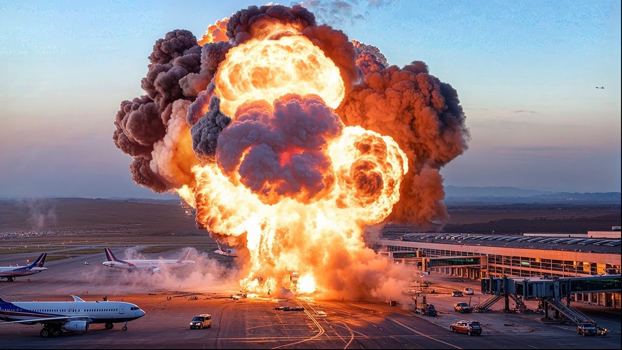 Israel F-15 First Strike - Houthi Airport Wiped Off the Map