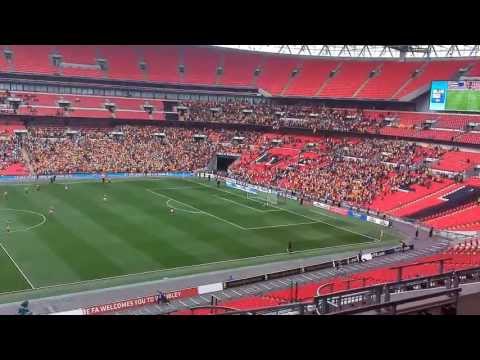 Newport Wrexham Goal and final whistle Wembley 2013