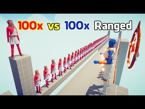 100x vs 100x RANGED TOURNAMENT | Totally Accurate Battle Simulator - TABS