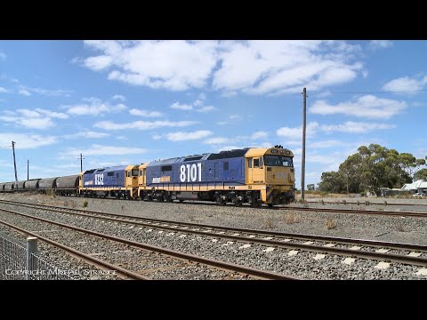 5CK3 Pacific National Grain Train Departs Gheringhap (1/2/2019) - PoathTV Australian Railways